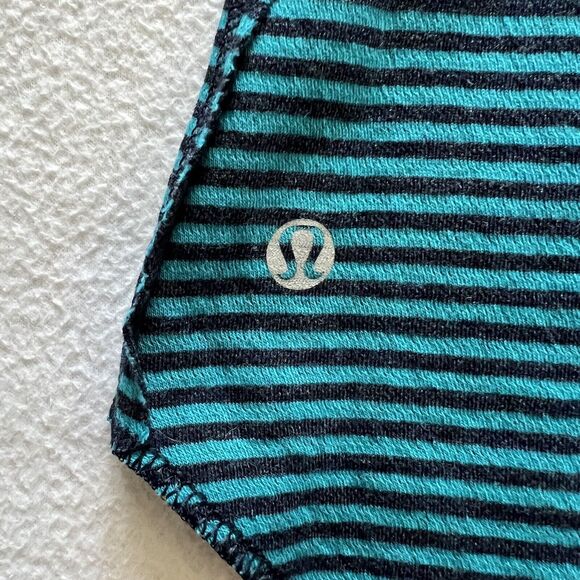 NWT Lululemon Open Your Heart Long Sleeve Heathered Ink Classic Stripe Top 2 - Picture 9 of 11